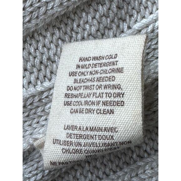 Free People Walk in the Park Wool Angora Cotton Button Cardigan Sweater Size L - Picture 5 of 9